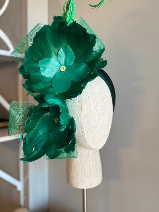 “Jackie” Green feather statement