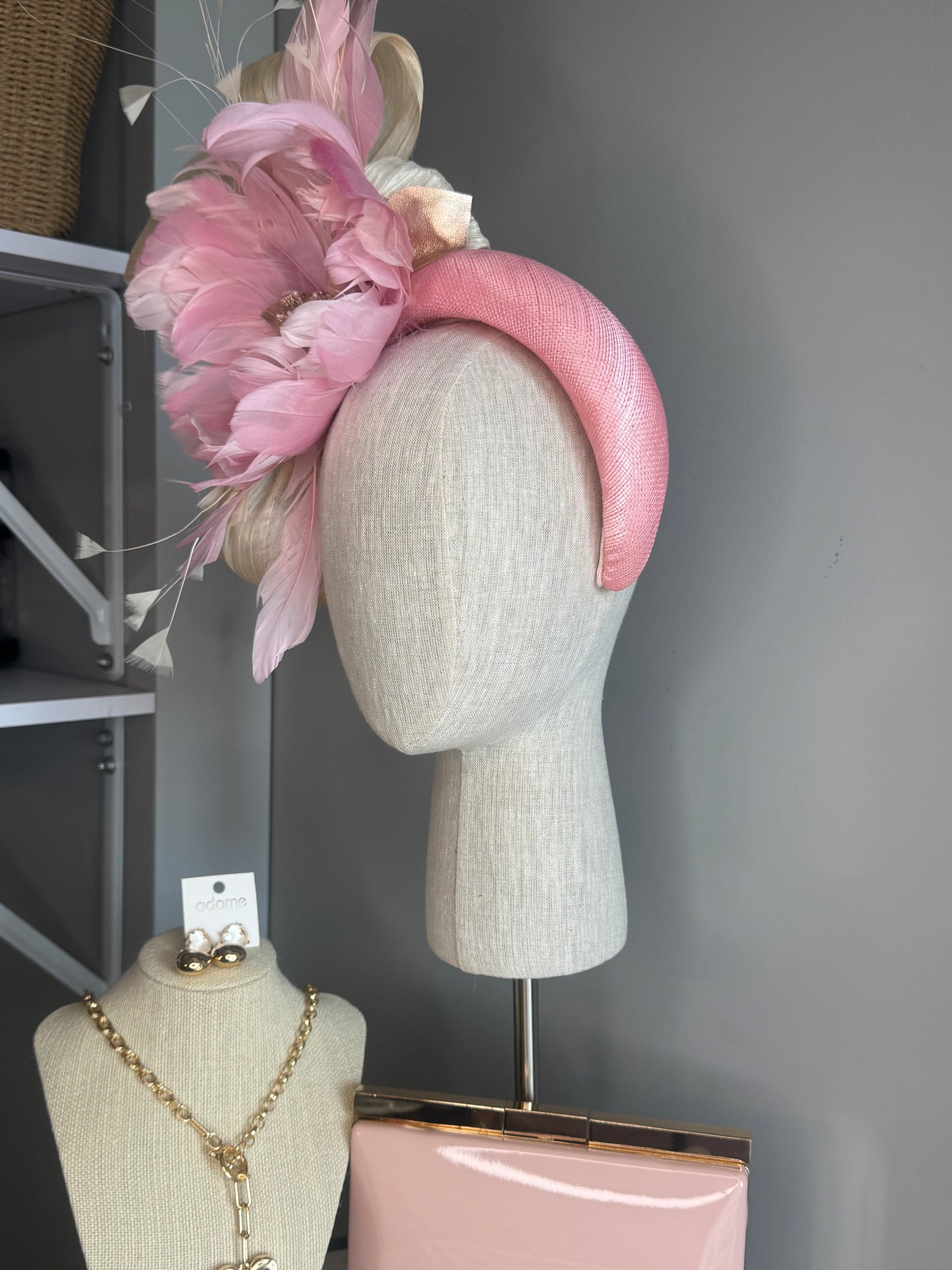 “Merridi” soft pink & cream statement