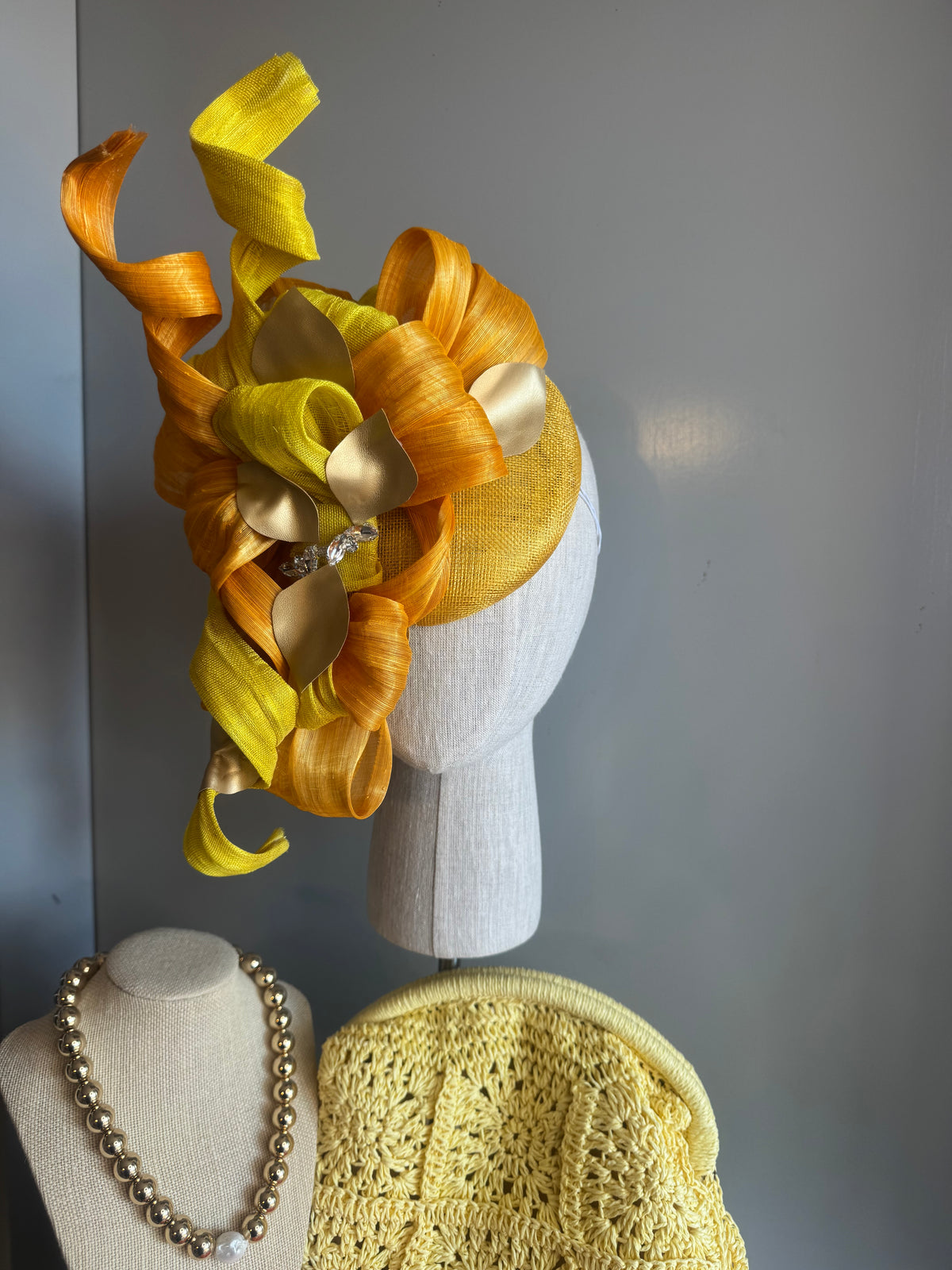 “Jules” Orange and yellow statement