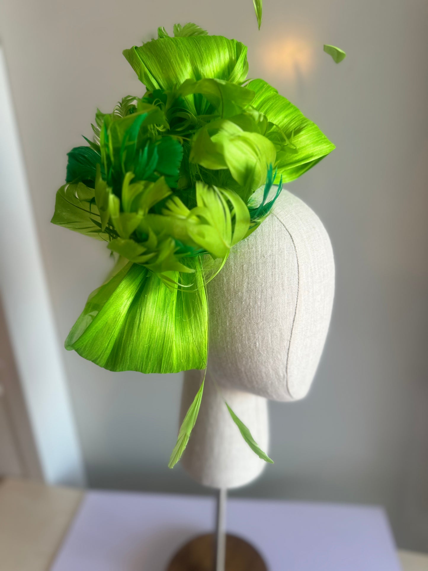 “Emity” green feather floral