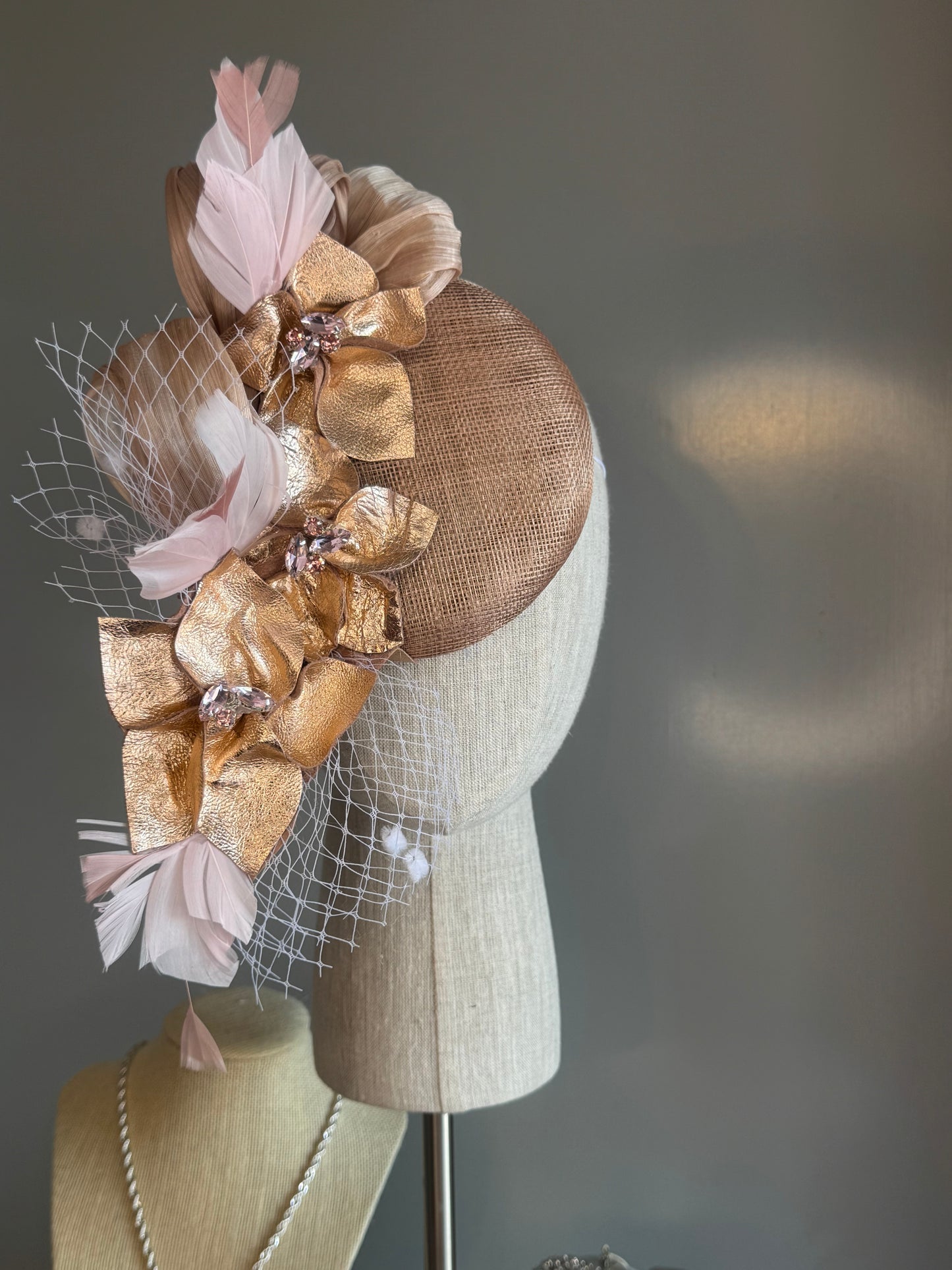 “Scottie” rose gold soft pink statement