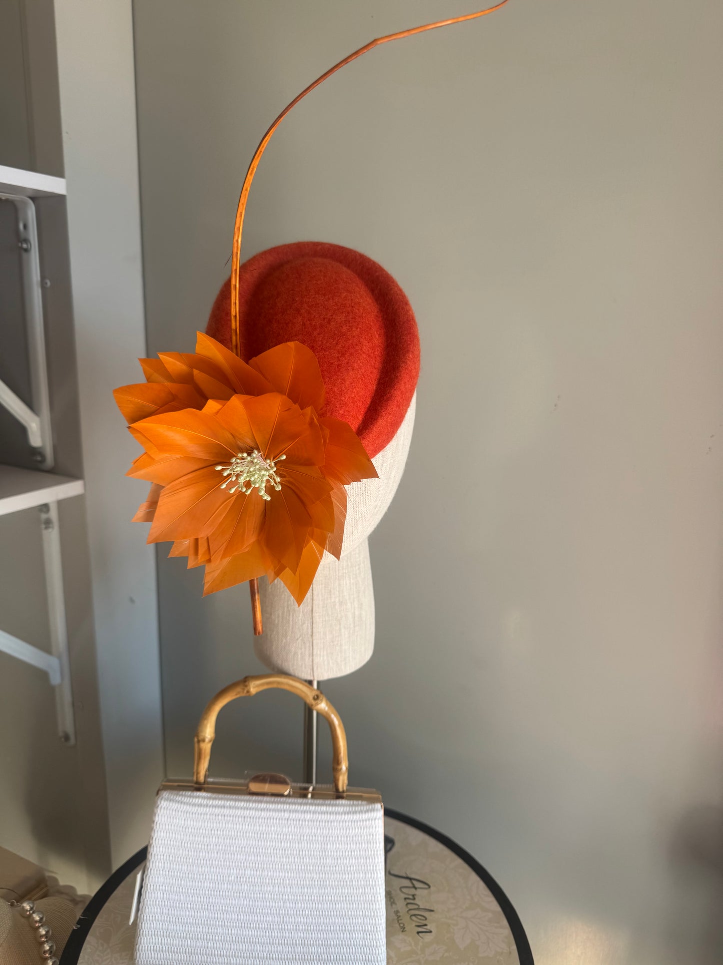 “Glady’s” burnt orange pillbox