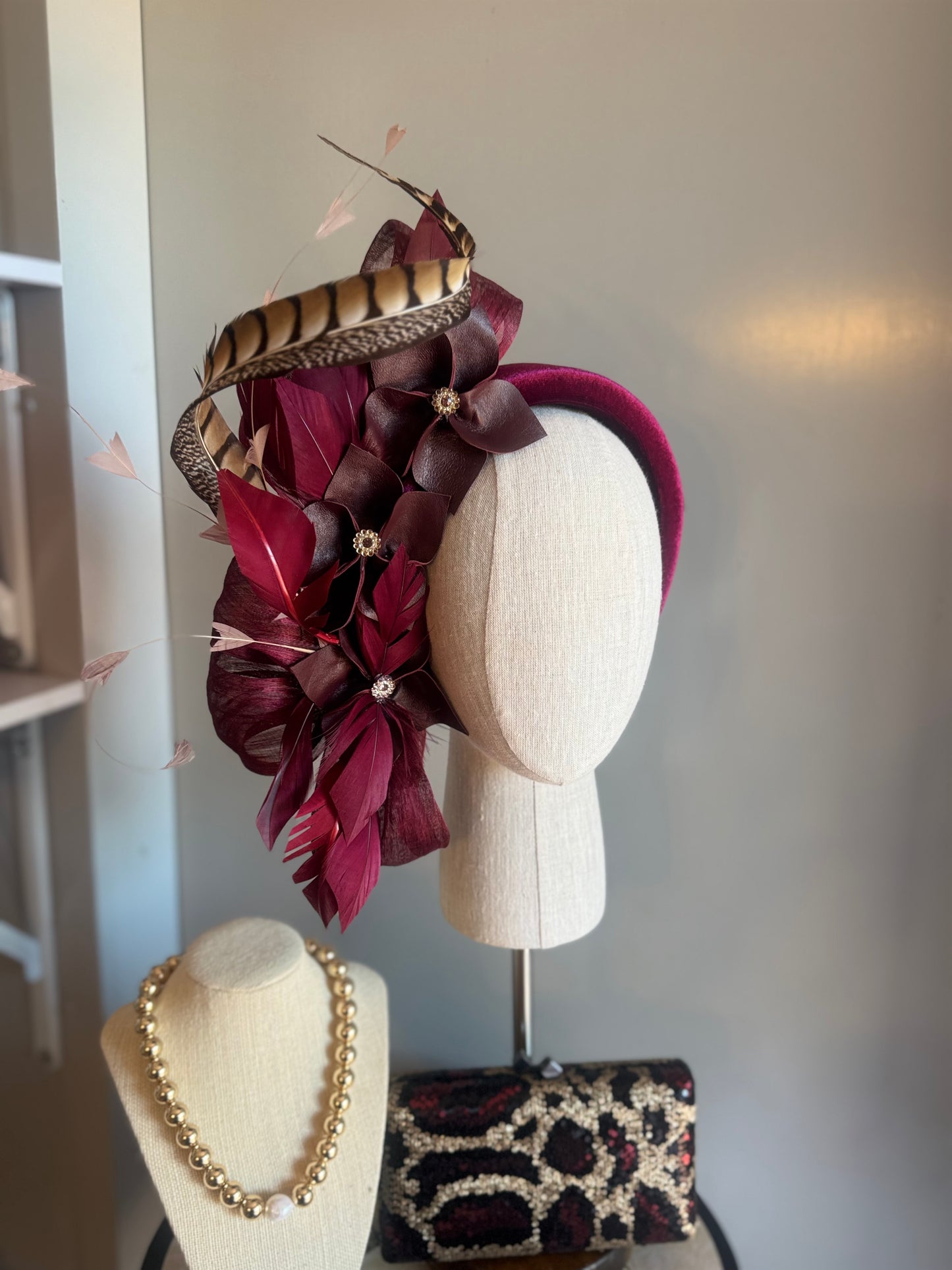 “Ruby” wine burgundy statement