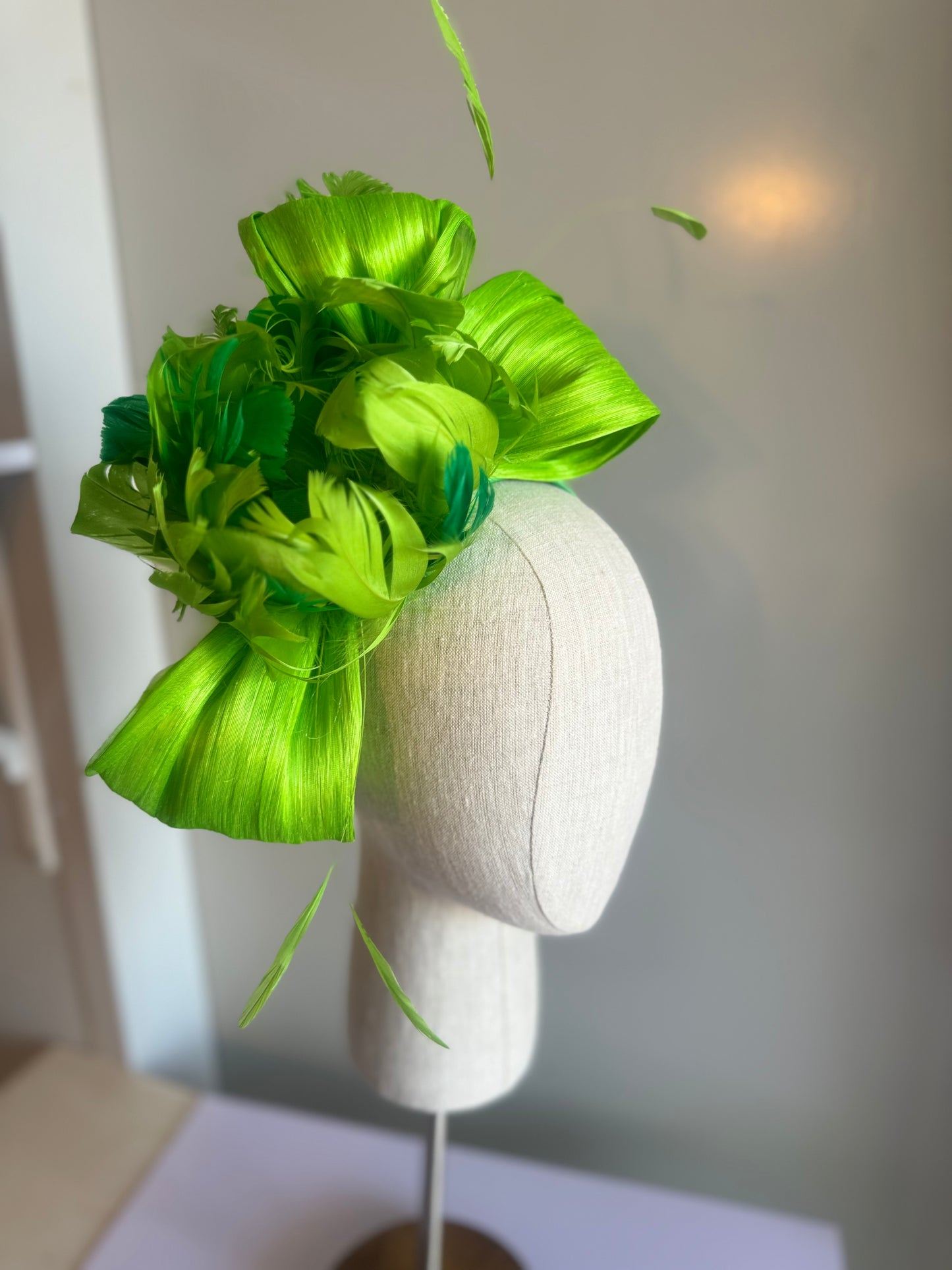 “Emity” green feather floral