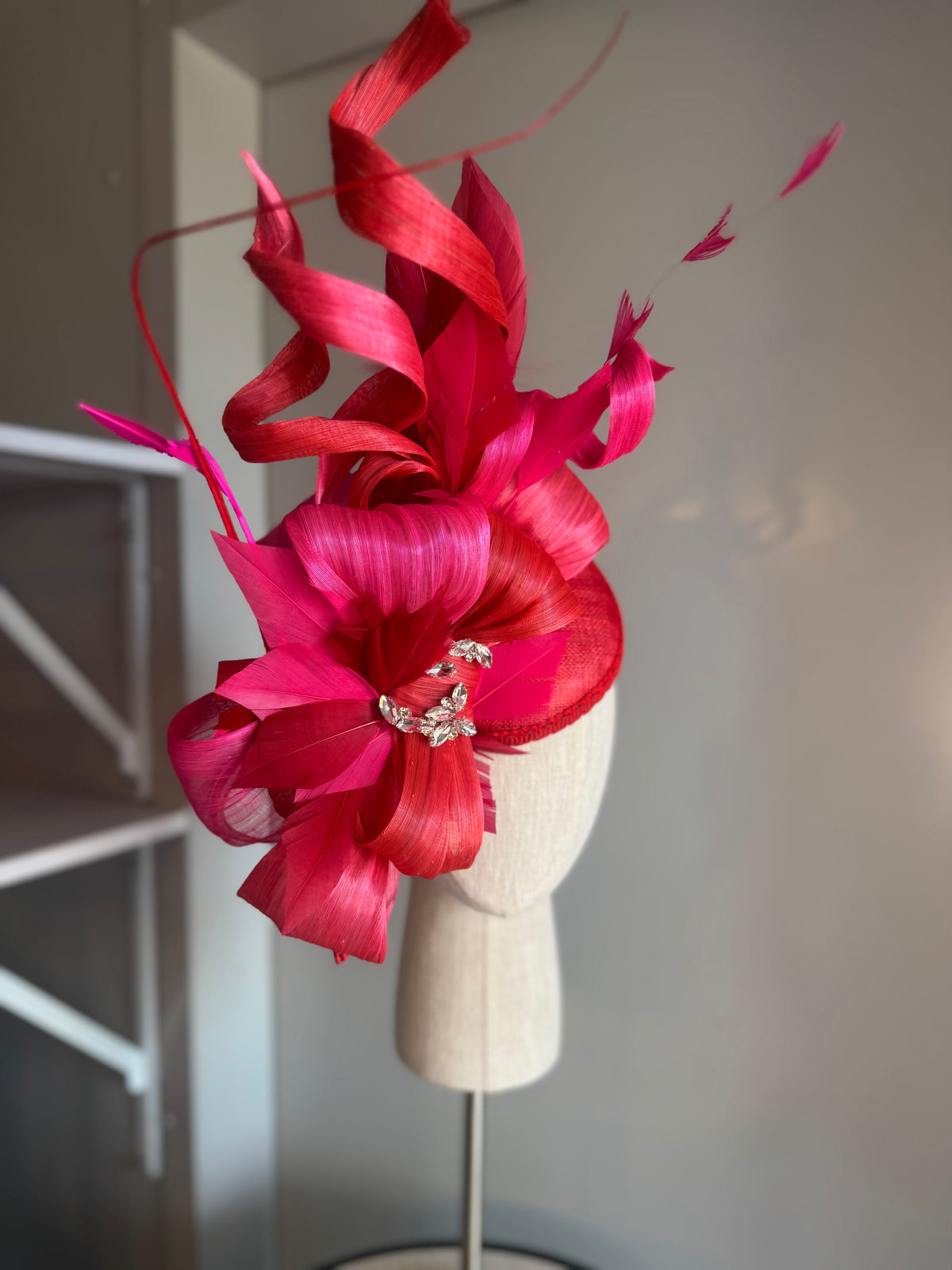 “Fleur” Red & pink statement