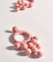 Apollo statement earring pink